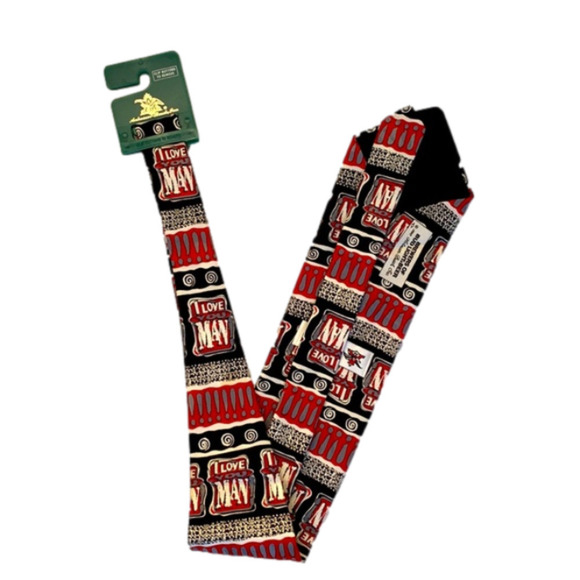 Vintage Men’s I Love You Man 90s Anheuser Busch Bud Light Beer Tie - Picture 1 of 5